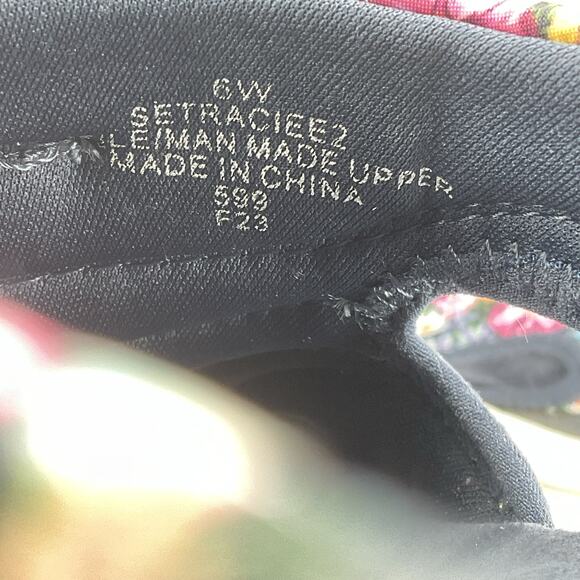 NEW Easy Spirit Women’s Traciee Floral Slide Sandals Dark Blue Size 6W - Picture 5 of 10